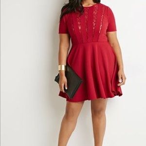 Fit and Flare Red Dress